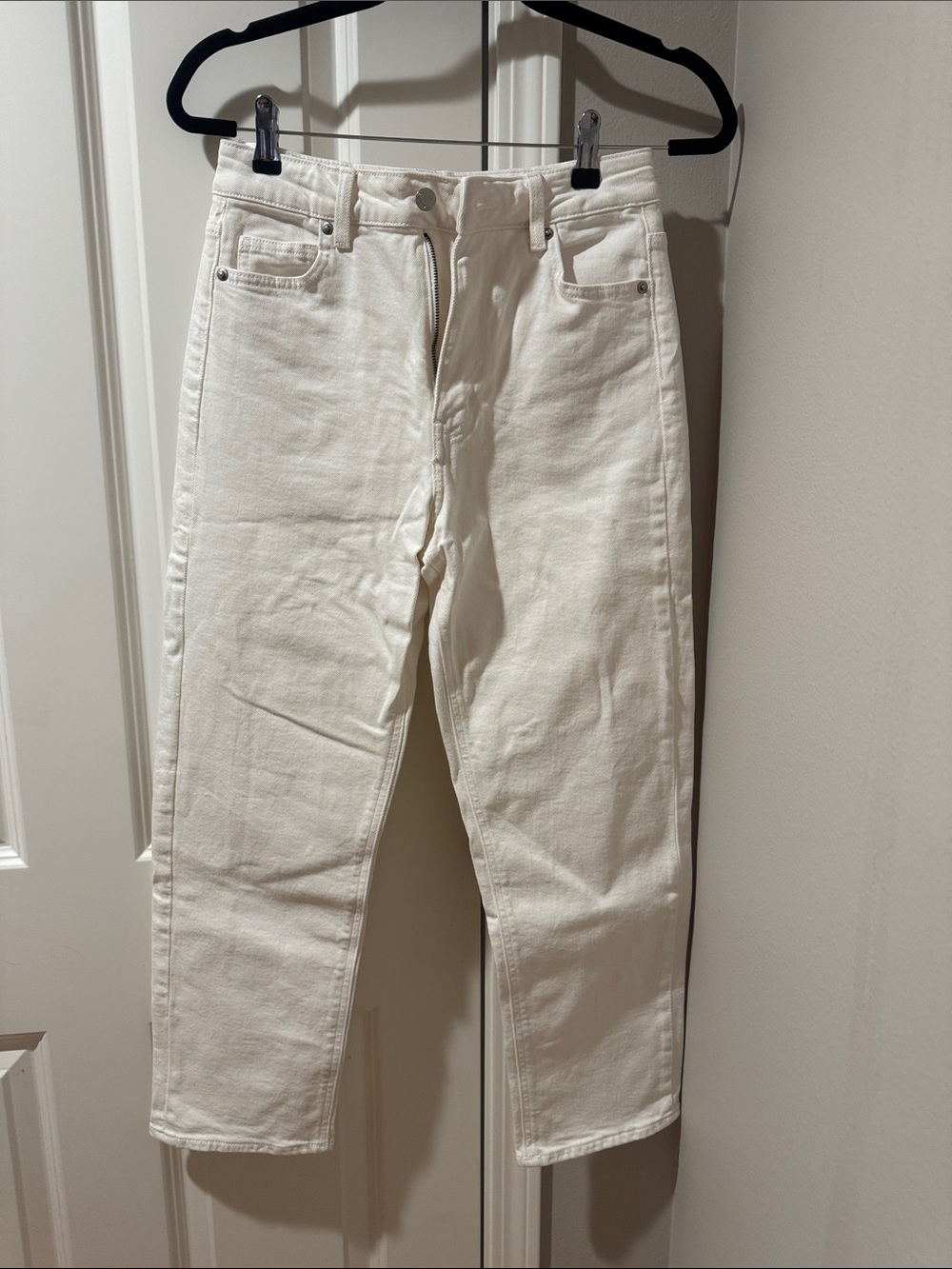 H&M Women's White Boot Cut Jeans
